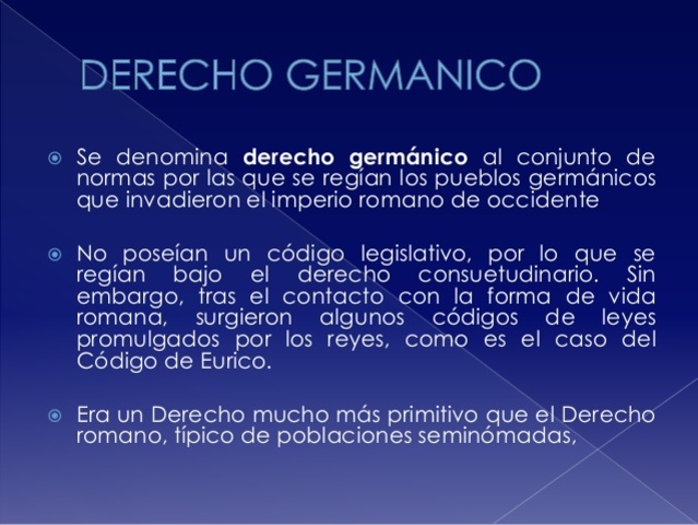 DERECHO GERMANICO