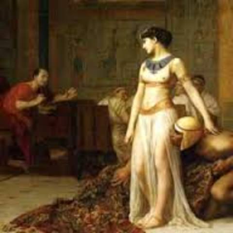 Cleopatra y Antonio