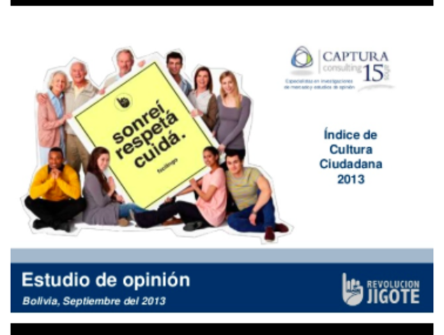 Encuesta Cultura Ciudadana 2013