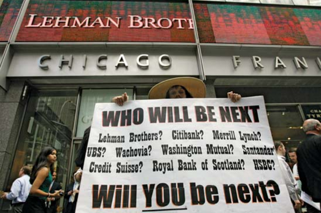 Lehman Brothers Declares Bankruptcy
