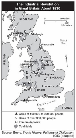 industrial revolution begins in England