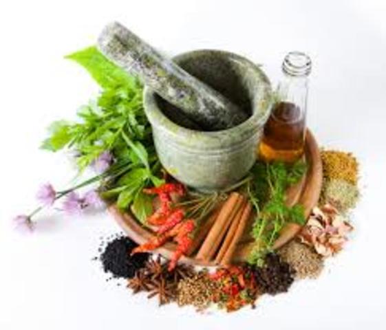 Used herbs as medicane