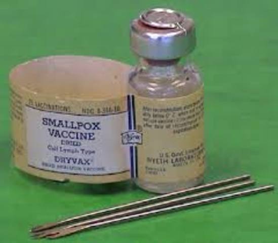 First Smallpox vaccine was tested