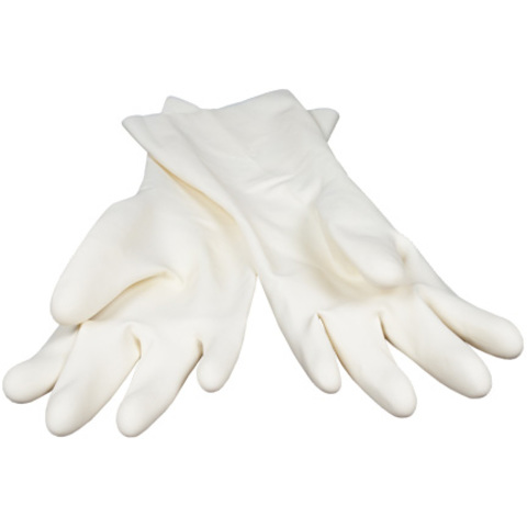 Rubber gloves were used in surgery to be more sterile