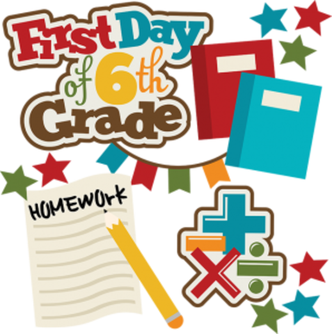 My first day of 6th grade!