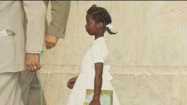 Ruby Bridges enrolled In Caucasian classroom