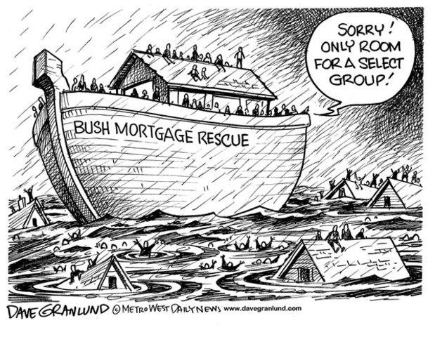 Freezing of Mortgage Rates by President Bush