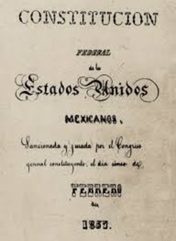 CONSTITUCION POLITICA DEL 5 DE FEBRERO  1857