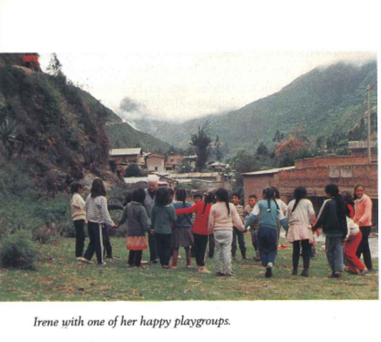 Sister Irene was commented to become a missionary