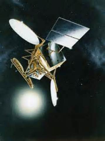 First satilite for telephones