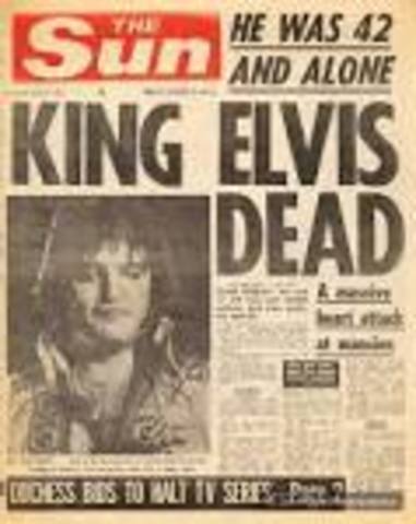 The death of Elvis Presley