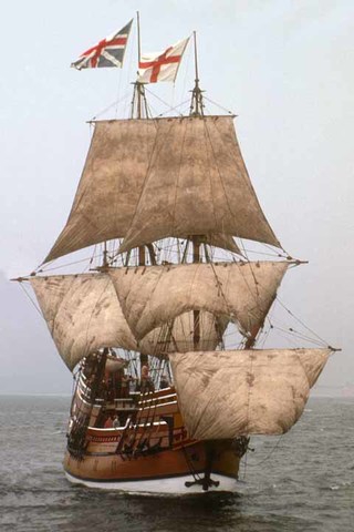 The Mayflower set sail