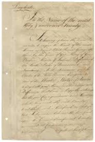 The Treaty of Paris ratified