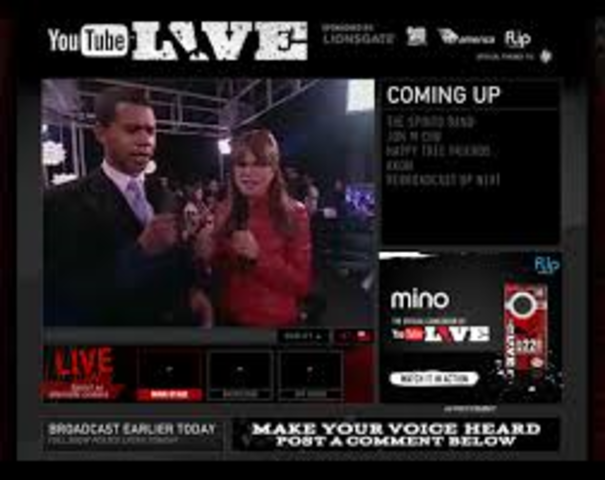 YouTube live streaming