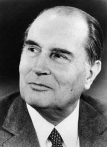 Francois Mitterrand elected president