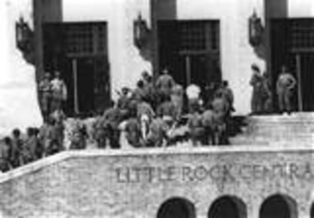 intergration of little rock hifh school (little rock nine)