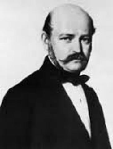 Ignaz Semmelweis shows importance of hand washing