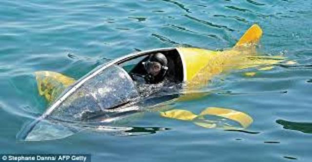 Cornellus Drebbel invented the first human powered submarine
