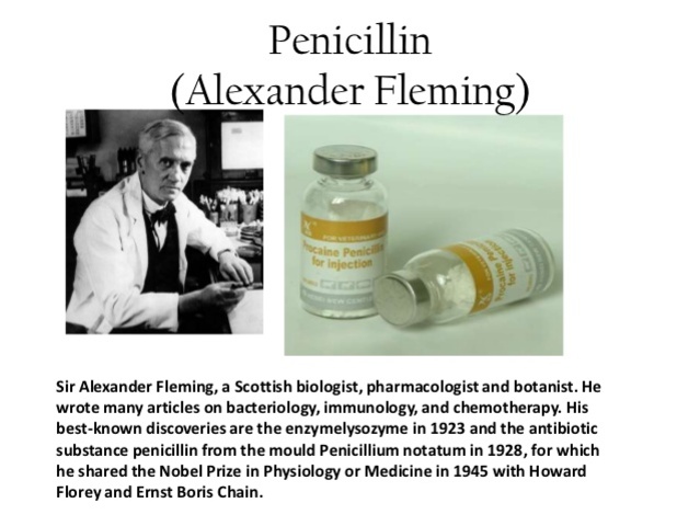 Alexander Fleming discovers penicilin