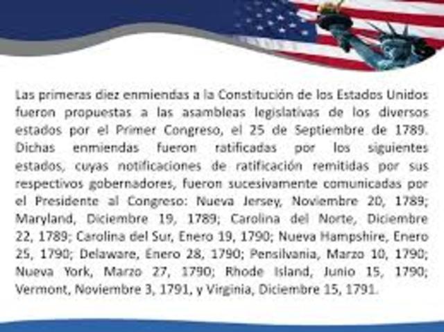 las primeras diez enmienda