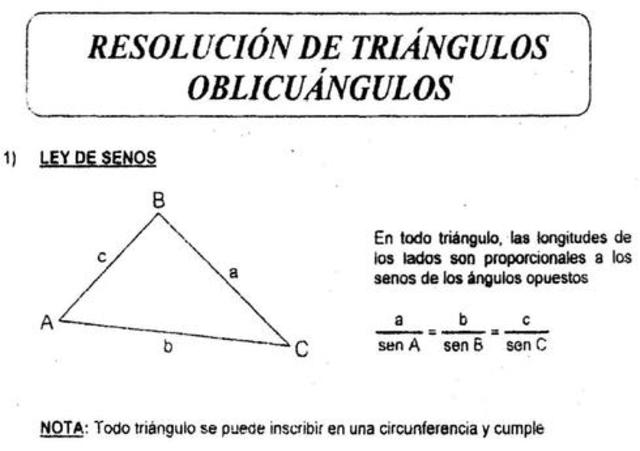 Triangulos oblicuangulos.