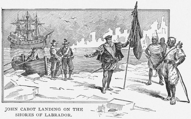 John Cabot lands on the east coast of North America