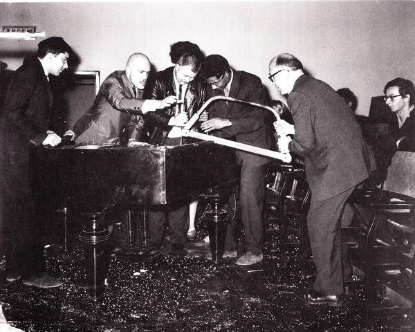 Philip Corner performs "Piano Activities"