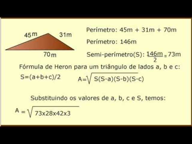 CALCULAR EL AREA DE LOS TRIANGULOS SIN CONOCER LA ALTURA 60 D.C