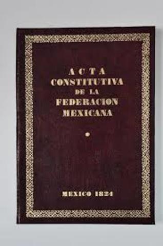 ACTA CONSTITUTIVA DE LA FEDERACIÓN MEXICANA
