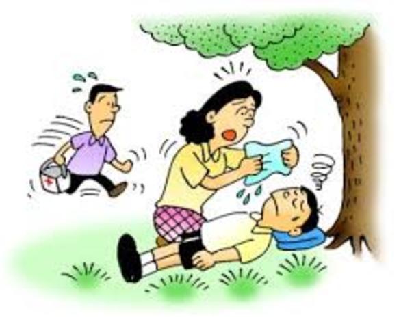 Had heat stoke after baseball game