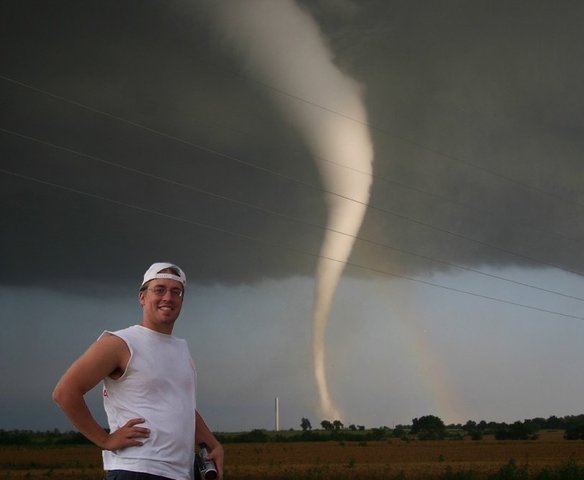 In the forest during a bunch of tornadoes