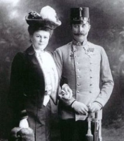 The Assassination of Archduke Franz Ferdinand and His Wife Sophie