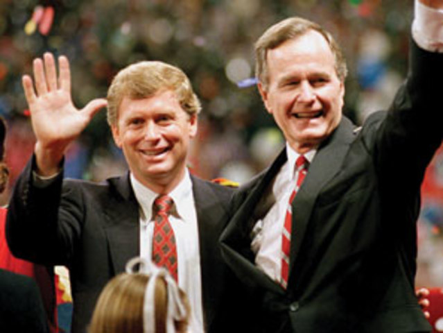 The Party Votes for H.W .Bush