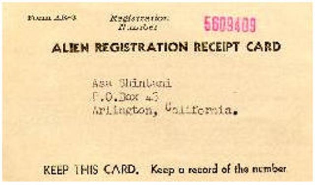 Alien Registration act of 1940 (Smith Act)