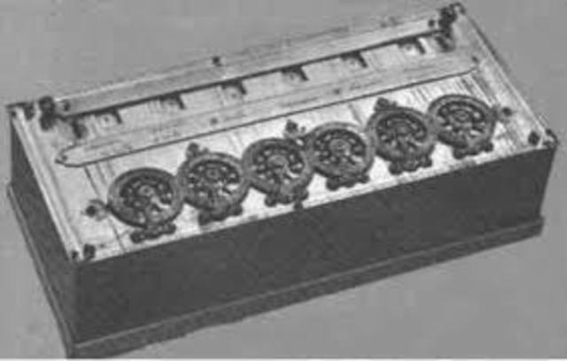 Primera calculadora  "Maquina Aritmetica"