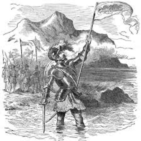 Balboa Claims all Land Touched by the Pacific Ocean