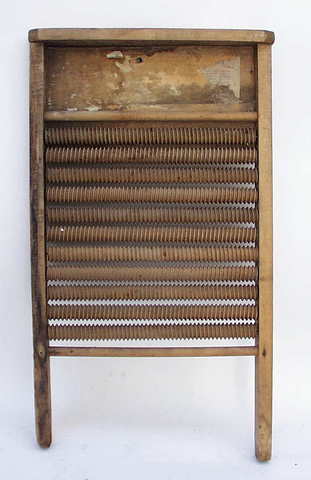 Scrub Board Invented for Washing Clothes
