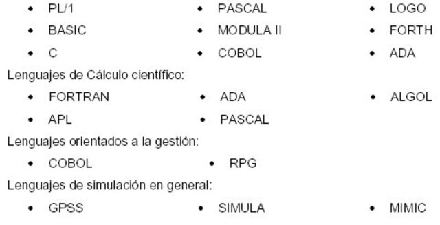 Lenguaje de Alto Nivel