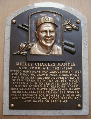 he was inducted into the baseball hall of fame