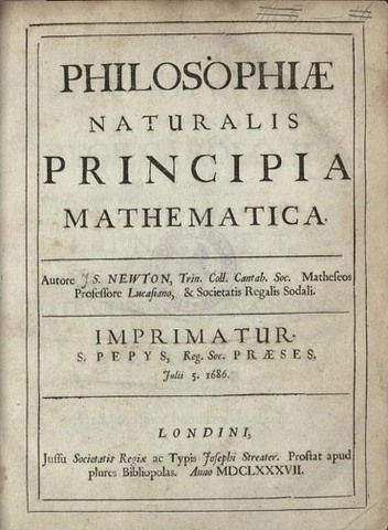 PRINCIPIA MATHEMATICA DE ISAAC NEWTON
