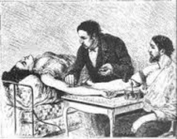 First successful human blood transfusion.