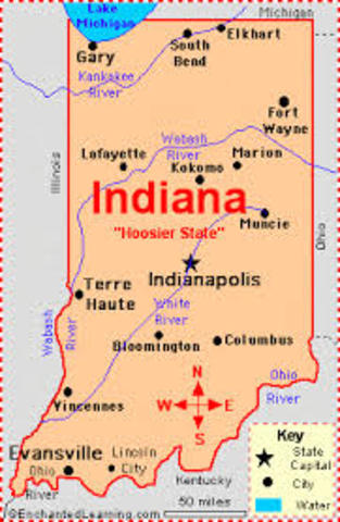 I was born in Indiana