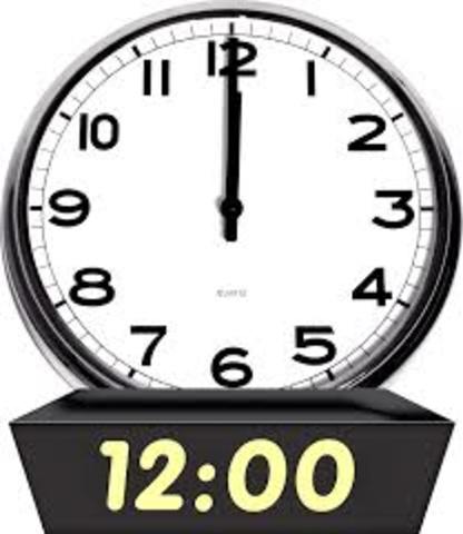 12:00 talk to costumers.