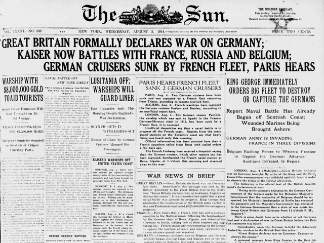 Germany declares war on France