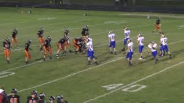 when i played my first middle school football game.