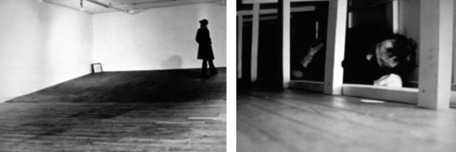 Vito Acconci creates "Seedbed"