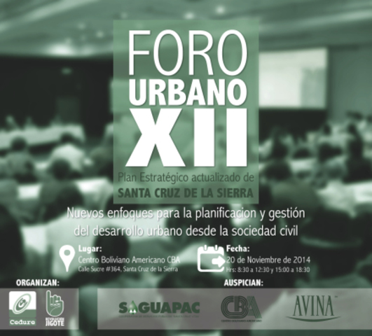 ¡Rumbo al XII Foro Urbano!