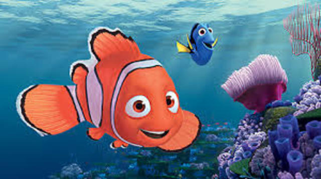Finding Nemo becomes the first animated feature academy award winner for pixar
