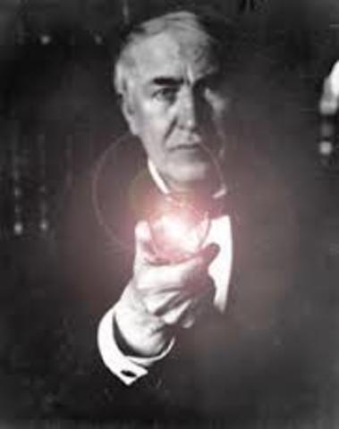 Edison perfects incandescent light bulb