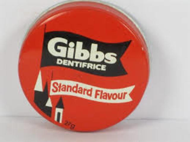 The first advertisement was Gibbs SR Toothpaste on commercial television